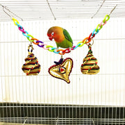 Parrot Colorful Acrylic Bridge Cage