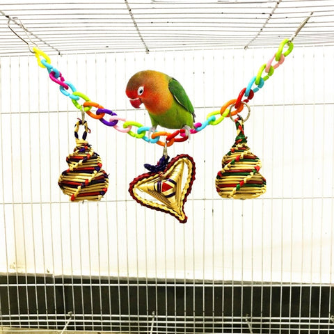 Parrot Colorful Acrylic Bridge Cage