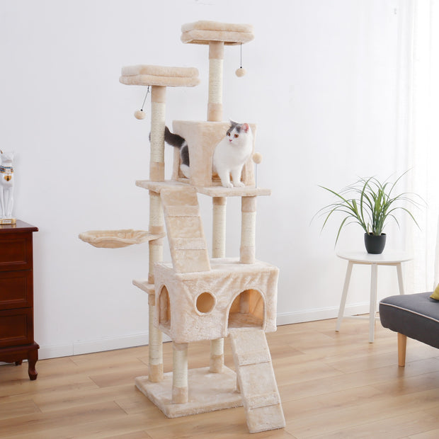 Multi-Level Cat Tree Condo - The Savvy Pets