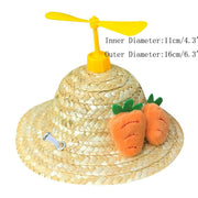 Pet Woven Straw Hat for Cat - The Savvy Pets