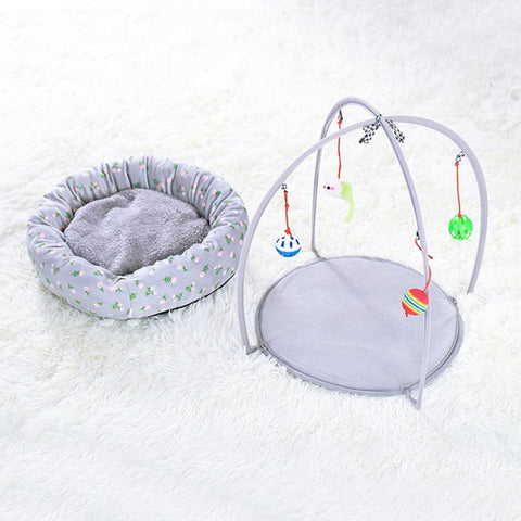 Portable Pet Cat Tent Toys Bed - The Savvy Pets