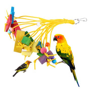 1-2PCS Plastic Wood Parrot Toy