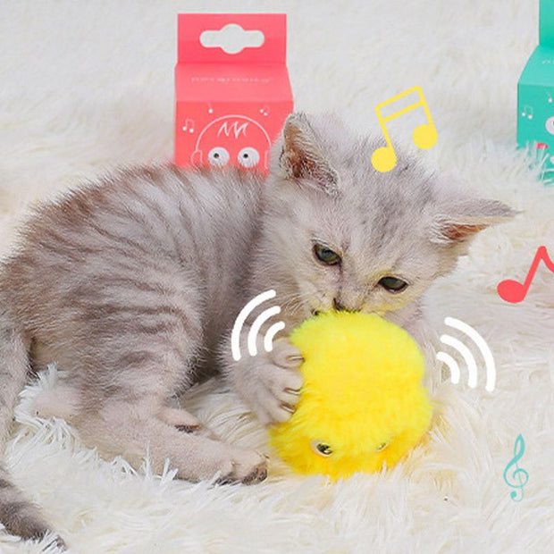 Smart Cat Furry Ball Toy - The Savvy Pets