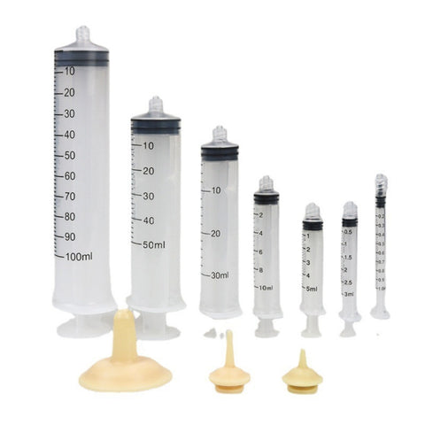 2pcs Pet Dog Cats Medicine Feeding Syringe