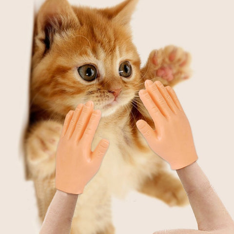 1pair Cat Funny Finger Gloves - The Savvy Pets