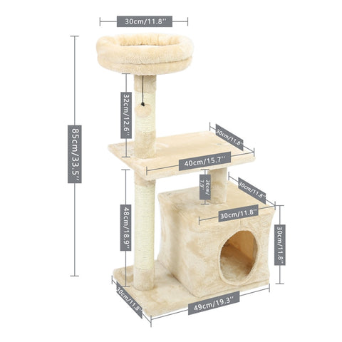 Multi-Level Cat Tree Condo - The Savvy Pets