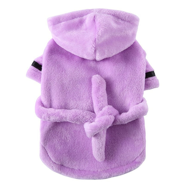 Pet Dog Towel Pajama With Hood