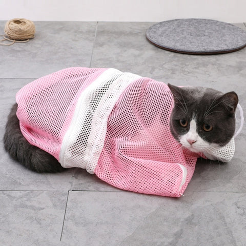 Pet Cats Mesh Bath Bag - The Savvy Pets