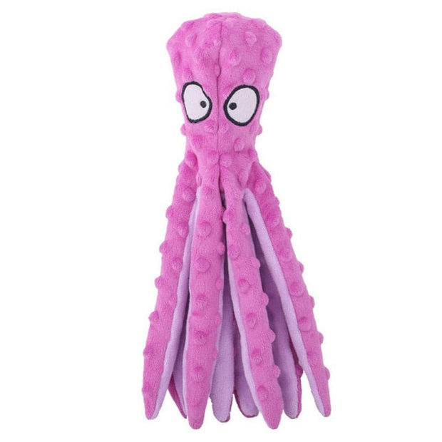 Dog Plush Octopus Toy - The Savvy Pets