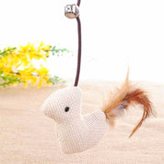 Feather Bird with Bell Cat Stick Toy - The Savvy Pets