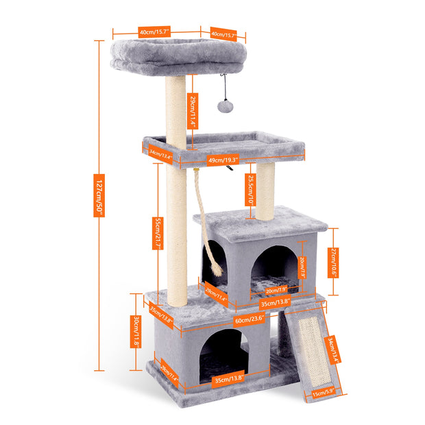 Multi-Level Cat Tree Condo - The Savvy Pets