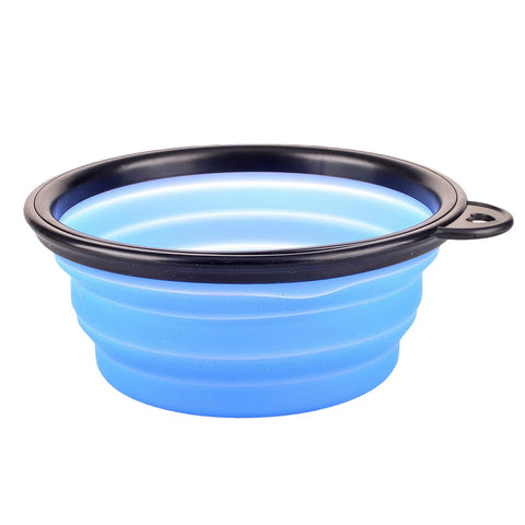 Foldable Silicone Pet Cat Dog Food Water Feeder