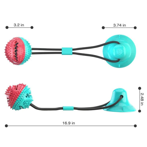 Dog Interactive Elastic Ball Toy - The Savvy Pets