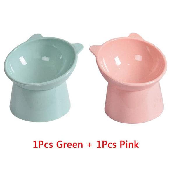 2Pcs/set Cat Water & Feeder Bowl - The Savvy Pets