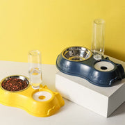 Feeder Bowl With Water Bottle - The Savvy Pets