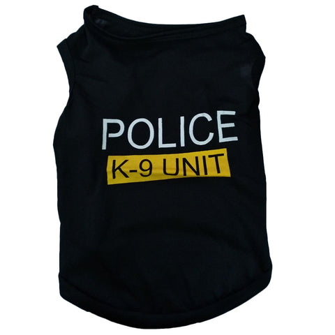 Police Suit Cosplay Dog T-Shirt - The Savvy Pets