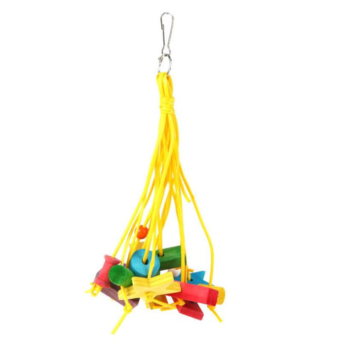 1-2PCS Plastic Wood Parrot Toy