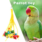 1-2PCS Plastic Wood Parrot Toy