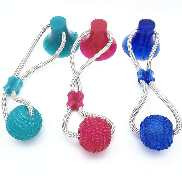 Interactive Suction Cup Dog Chew Toy - The Savvy Pets