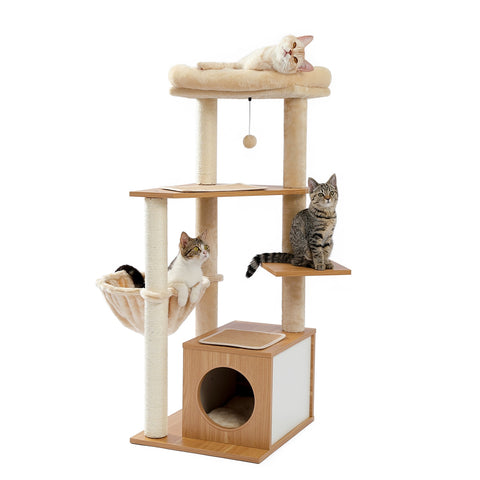 Luxury Cat Tree with Hanging Ball - The Savvy Pets