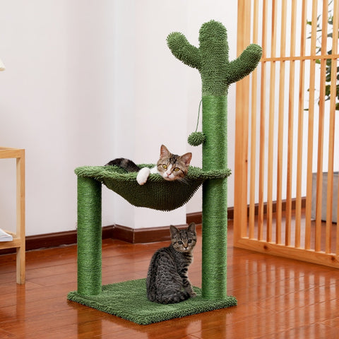 Pet Cat Cute Cactus Tree - The Savvy Pets