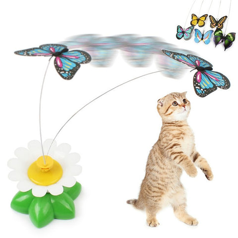 Electric Rotating Butterfly dog Cat Toys - The Savvy Pets