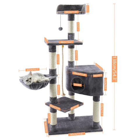 Multi-Level Cat Tree Condo - The Savvy Pets