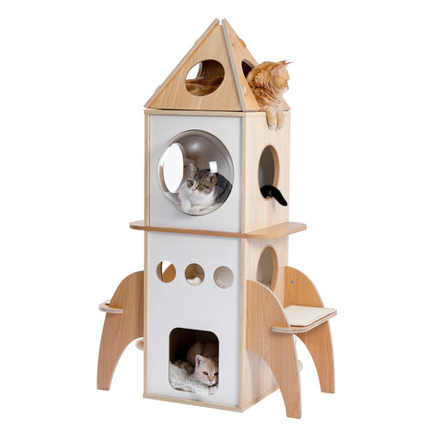 Luxury Cat Tree with Hanging Ball - The Savvy Pets