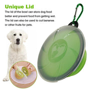 Foldable Silicone Pet Cat Dog Food Water Feeder