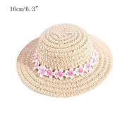 Pet Woven Straw Hat for Cat - The Savvy Pets