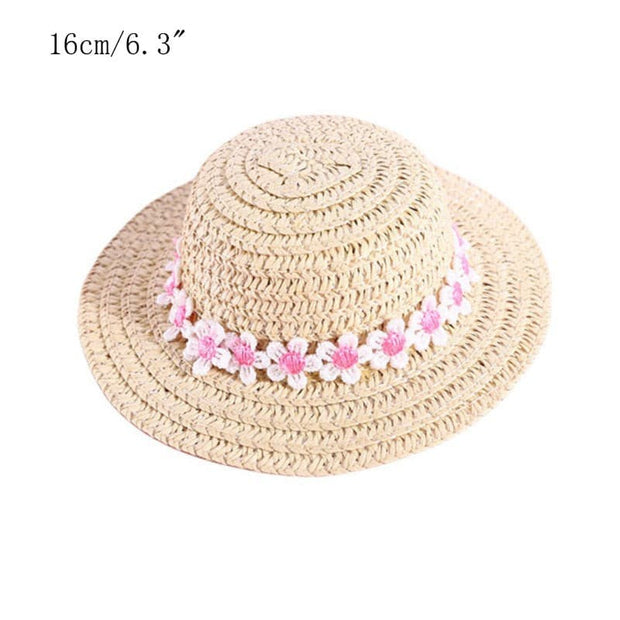 Pet Woven Straw Hat for Cat - The Savvy Pets