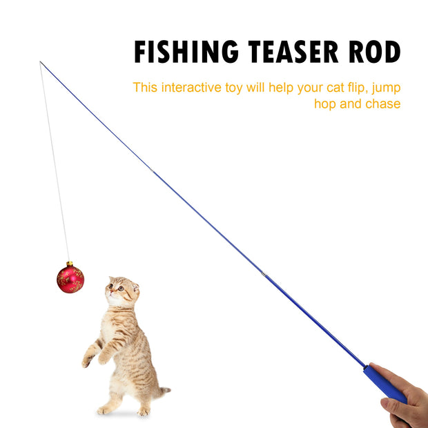 Cat Fishing Stick Rod Toys - The Savvy Pets