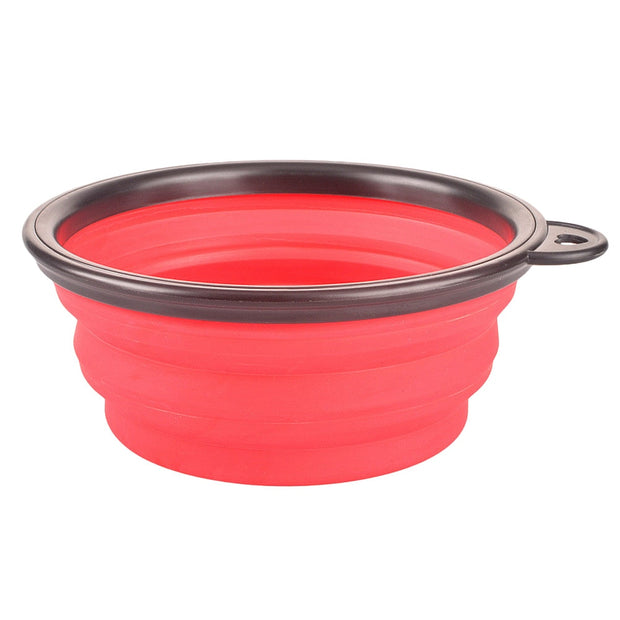 Foldable Silicone Pet Cat Dog Food Water Feeder