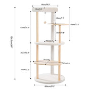 Luxury Cat Tree with Hanging Ball - The Savvy Pets