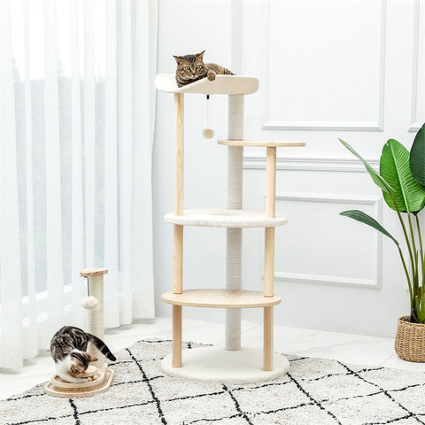 Luxury Cat Tree with Hanging Ball - The Savvy Pets