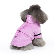 Pet Dog Towel Pajama With Hood