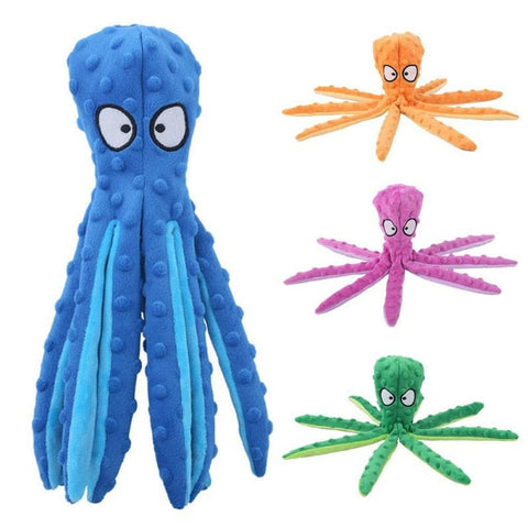 Dog Plush Octopus Toy - The Savvy Pets