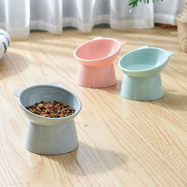 2Pcs/set Cat Water & Feeder Bowl - The Savvy Pets