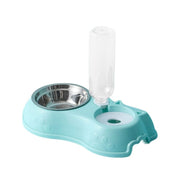 Dog Cat Automatic Feeder Bowl With Water Bottle - The Savvy Pets