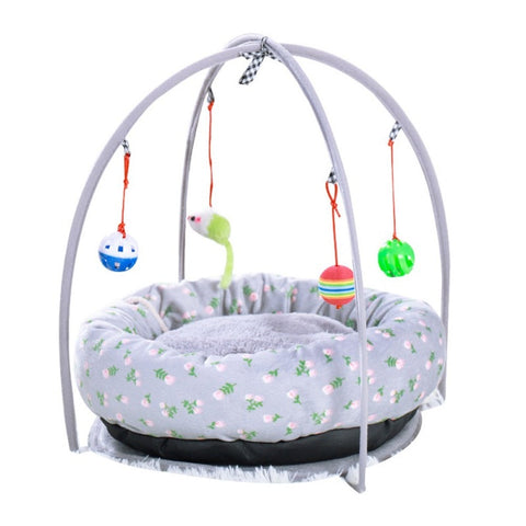 Portable Pet Cat Tent Toys Bed - The Savvy Pets