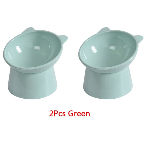 2Pcs/set Cat Water & Feeder Bowl - The Savvy Pets