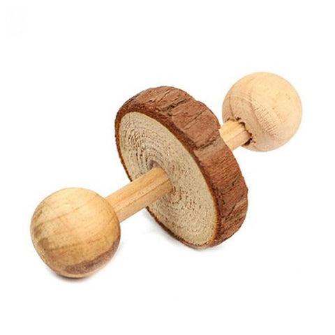 Natural Wooden Rabbits Hamster Toys - The Savvy Pets