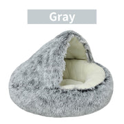 Winter Long Plush Pet Cat Bed - The Savvy Pets