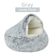 Winter Long Plush Pet Cat Bed - The Savvy Pets