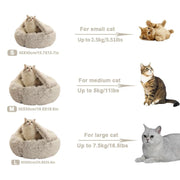 Winter Long Plush Pet Cat Bed - The Savvy Pets