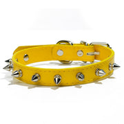 1pc Cool Cat Dog Leather Spiked Collar - The Savvy Pets