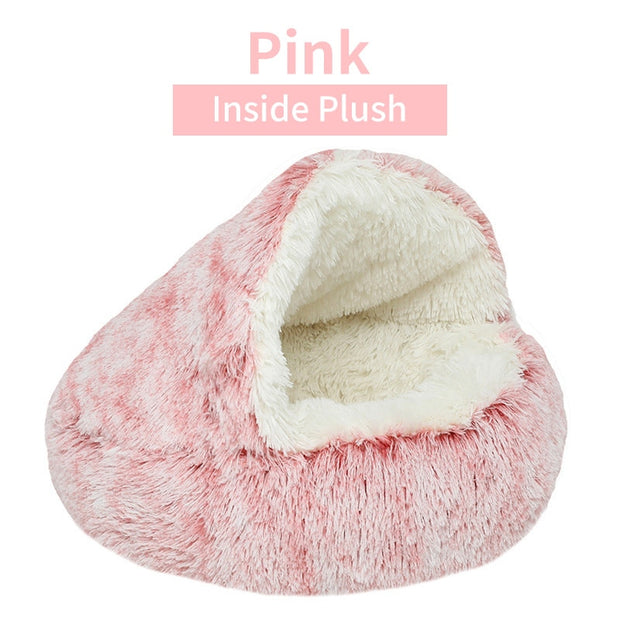 Winter Long Plush Pet Cat Bed - The Savvy Pets