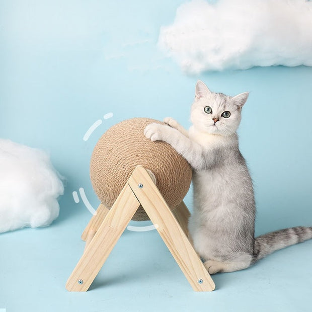 Cat Interactive Rope Ball Toys - The Savvy Pets