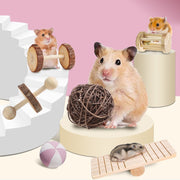 Natural Wooden Rabbits Hamster Toys - The Savvy Pets