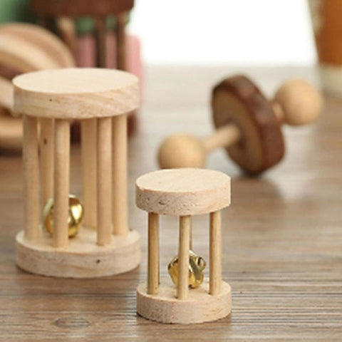 Natural Wooden Rabbits Hamster Toys - The Savvy Pets